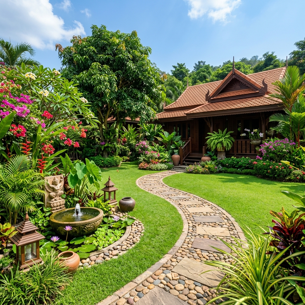 เคล็ดลับฮวงจุ้ยจัดสวนหน้าบ้าน เสริมโชคลาภ เรียกทรัพย์เข้าบ้าน