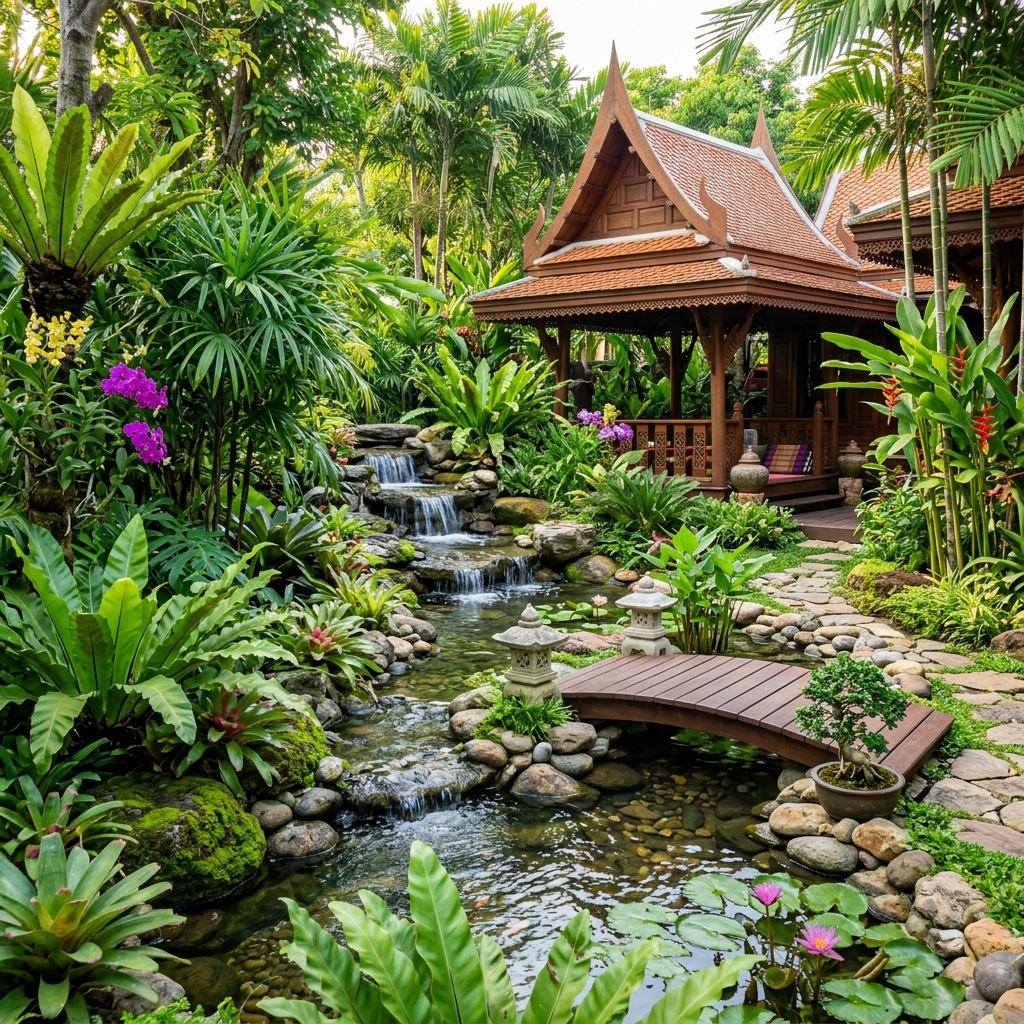 จัดสวนตามหลักฮวงจุ้ย: เคล็ดลับเสริมสิริมงคลให้บ้านและครอบครัว
