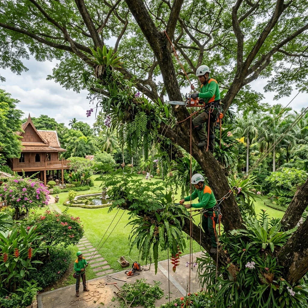 ดูแลตัดแต่งต้นไม้ (Tree Care & Pruning)